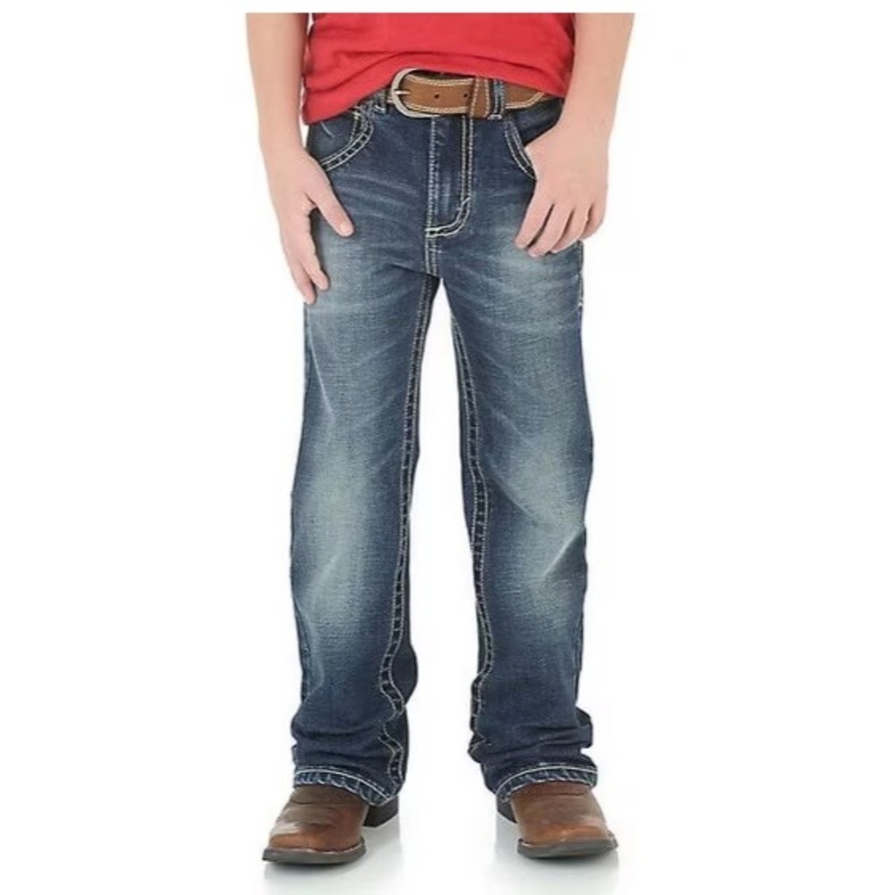 Boys Wrangler 20X Slim & Arizona Skinny Jeans Bundle Size 12 Reg Slim 3 Pairs